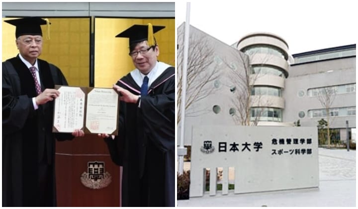 ijazah kehormat kedoktoran dari Universiti Nihon