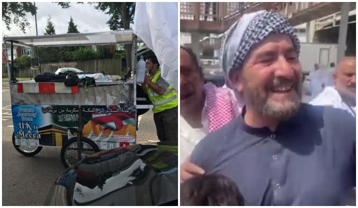 lelaki 52 tahun jalan kaki selama 11 bulan dari England ke Mekah untuk tunaikan haji