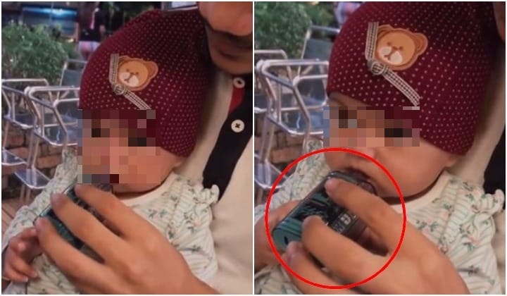 [Video] Lelaki 'Suap' Vape Dalam Mulut Bayi Tampil Mohon Maaf