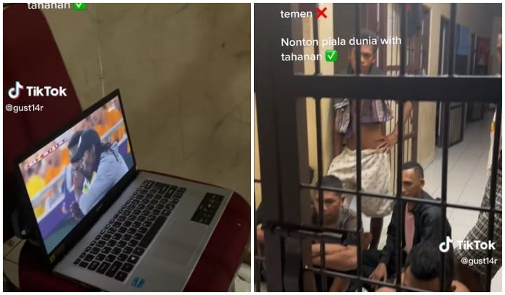 Polis Indonesia Tumpangkan Banduan Tengok Bola Piala Dunia Raih Pujian