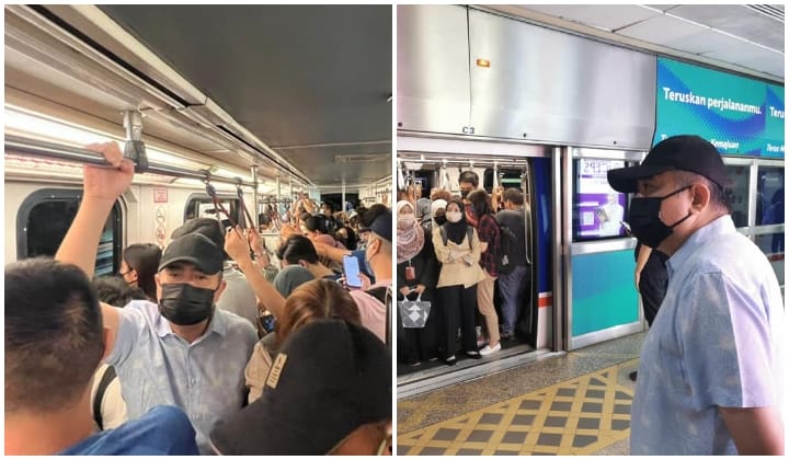 Anthony Loke 'Spot Check' LRT Waktu Kemuncak, Siap Menyamar Pakai Topi & Face Mask (2)
