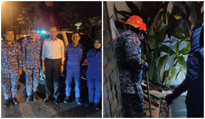 APM Tangkap Ular Tedung Di Rumah Perdana Menteri Anwar Ibrahim