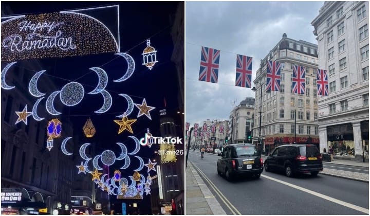 Kota London Pertama Kali Rai Ramadan Dengan Hiasan Lampu Di Jalanan