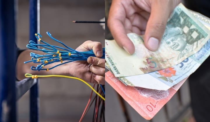 Pelanggan Merungut Caj Bayar Tukang Elektrik Mahal, Siap Bandingkan Harga Wayar Cuma RM15 (1)