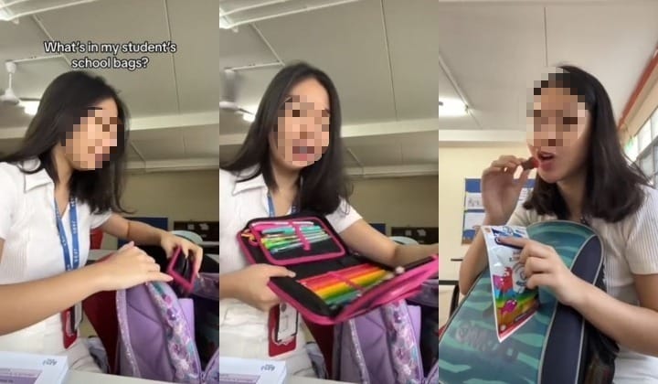 Guru Buat Konten Selongkar Beg Pelajar Dipertikai Oleh Netizen, Siap Makan 'Gummies' Murid!