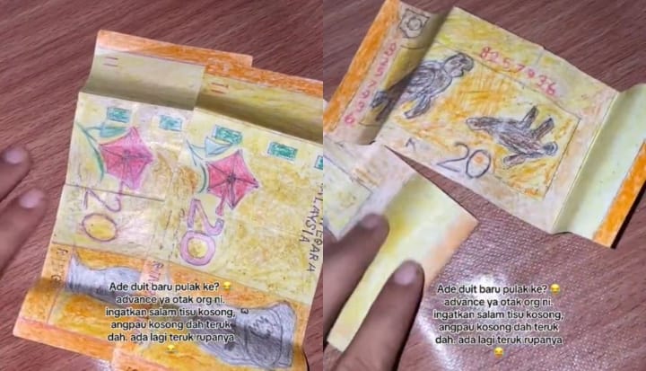 salam kaut duit lukisan RM20